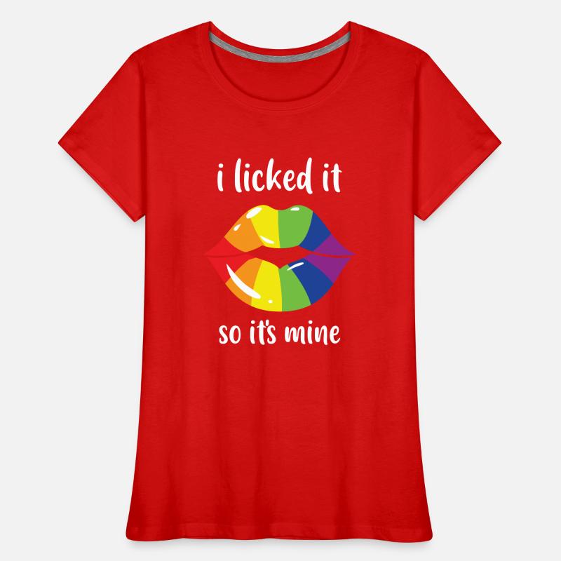 LGBTQ Nonbinary Coloré Rainbow Flag LGBTQ + Pride T-shirt bio Premium Femme