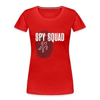Spurensicherung - Kripo Polizei Kriminaltechnik - Frauen Premium Bio T-Shirt - Rot - Vorne - Mia (176cm)