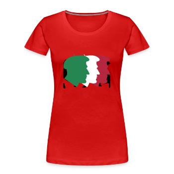Euskal Presoak Euskal Herria Pays Basque - T-shirt bio Premium Femme - rouge - Devant - Mia (176cm)
