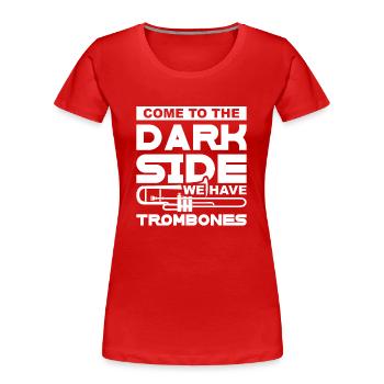 Trompete Orchester Musiker Trompeter Blasmusik - Frauen Premium Bio T-Shirt - Rot - Vorne - Mia (176cm)
