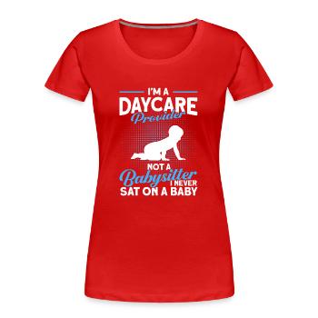 Babysitter Gift Babysitting Best Babysitter - Women's Premium Organic T-Shirt - red - Front - Mia (176cm)
