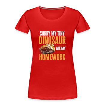 Bartagame Eidechse Reptil Herpetologe - Frauen Premium Bio T-Shirt - Rot - Vorne - Mia (176cm)