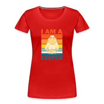 Bienen Imkerei Imker Honig Bienenzüchter Lustig - Frauen Premium Bio T-Shirt - Rot - Vorne - Mia (176cm)