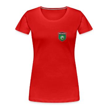 Washington - Frauen Premium Bio T-Shirt - Rot - Vorne - Mia (176cm)