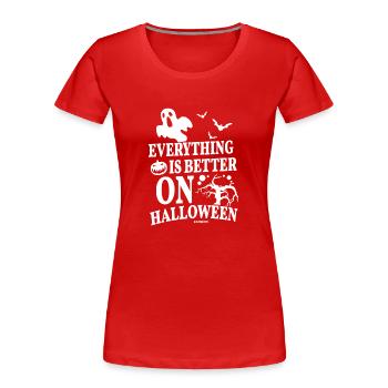 Halloween - T-shirt bio Premium Femme - rouge - Devant - Mia (176cm)