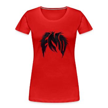 Emo | Emo clothes | Emocore Hairstyle | Emo Musice - Women's Premium Organic T-Shirt - red - Front - Mia (176cm)