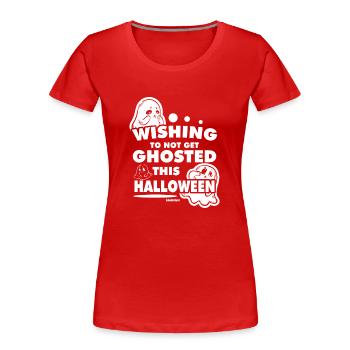 Halloween Kids Fantôme - T-shirt bio Premium Femme - rouge - Devant - Mia (176cm)
