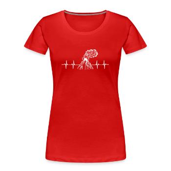 Volcanologists Geologist Magma Volcano - Frauen Premium Bio T-Shirt - Rot - Vorne - Mia (176cm)