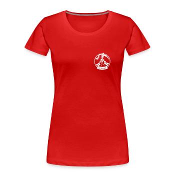 Volcanologists Geologist Magma Volcano - Frauen Premium Bio T-Shirt - Rot - Vorne - Mia (176cm)
