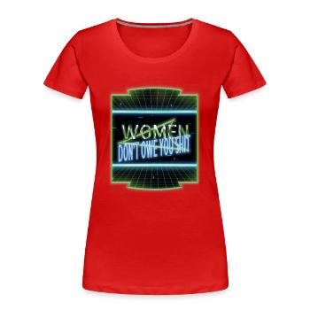 quote obama women rights liberal present idea - Frauen Premium Bio T-Shirt - Rot - Vorne - Mia (176cm)