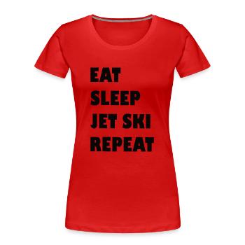 Jetski Sport Water Motorcycle Water Sports Gift - Women's Premium Organic T-Shirt - red - Front - Mia (176cm)