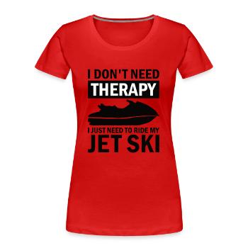 Jetski Sport Water Motorcycle Water Sports Gift - Women's Premium Organic T-Shirt - red - Front - Mia (176cm)