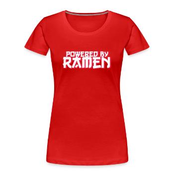 Ramen Nudel Liebhaber Essstäbchen Japanische Nudel - Frauen Premium Bio T-Shirt - Rot - Vorne - Mia (176cm)