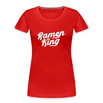 Ramen Nudel Liebhaber Essstäbchen Japanische Nudel - Frauen Premium Bio T-Shirt - Rot - Vorne - Mia (176cm)