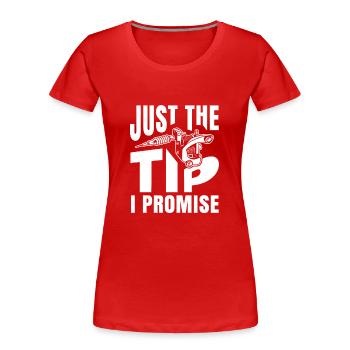 Nur Der Tipp, Den Ich Für Tattoo-fans Verspreche - Frauen Premium Bio T-Shirt - Rot - Vorne - Mia (176cm)