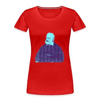 Victor Hugo - French romantic writer - Women's Premium Organic T-Shirt - red - Front - Mia (176cm)