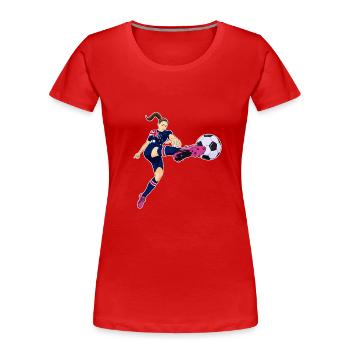 Australian National Soccer Team I Football - Frauen Premium Bio T-Shirt - Rot - Vorne - Mia (176cm)