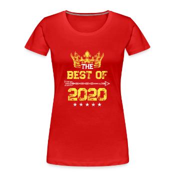 2020 best of Geburtstag - Frauen Premium Bio T-Shirt - Rot - Vorne - Mia (176cm)