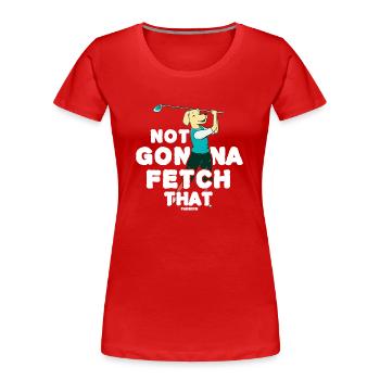 Golf Golf Golf Club Citation Dog Lovers - T-shirt bio Premium Femme - rouge - Devant - Mia (176cm)