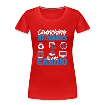 Accountant Bookkeeper Accounting - Frauen Premium Bio T-Shirt - Rot - Vorne - Mia (176cm)