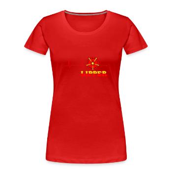 Lipper Lipperland Ostwestfalen Lippe - Frauen Premium Bio T-Shirt - Rot - Vorne - Mia (176cm)