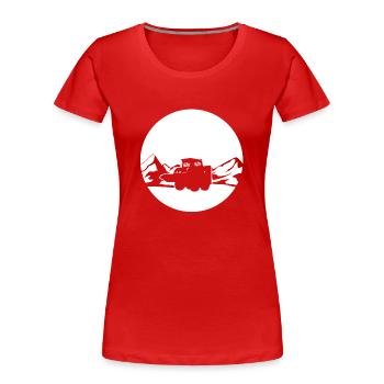 Great skid steer loader shirt - Women's Premium Organic T-Shirt - red - Front - Mia (176cm)