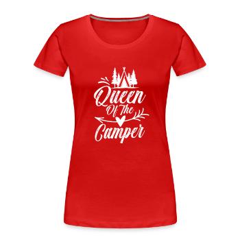 Königin Des Wohnmobils Camping Camper Campen - Frauen Premium Bio T-Shirt - Rot - Vorne - Mia (176cm)