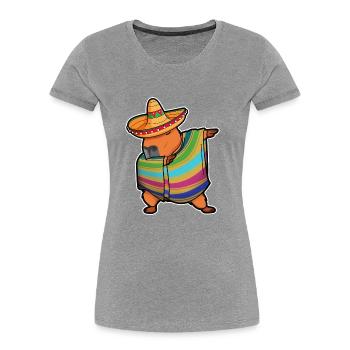 Capybara Cinco De Mayo Nagetier Dab Mexikanische Kinder Herren - Frauen Premium Bio T-Shirt - Navy - Vorne - Mia (176cm)