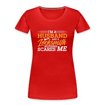 Locksmith Lock Picking Employee Locksmith - Women's Premium Organic T-Shirt - red - Front - Mia (176cm)