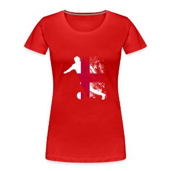 Nationalmannschaft England Fußball Weltmeister - Frauen Premium Bio T-Shirt - Rot - Vorne - Mia (176cm)