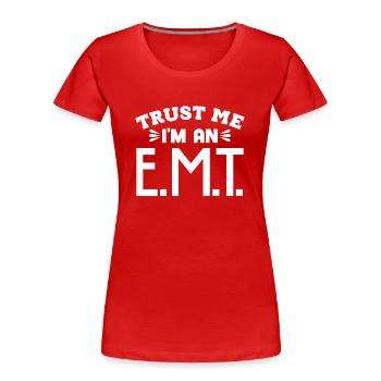 Rettungsdienst Notfallsanitäter Notarzt NA - Frauen Premium Bio T-Shirt - Rot - Vorne - Mia (176cm)