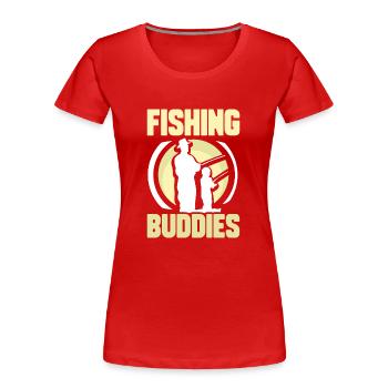 Fishing Friends Fishing Friend Fishing Friend - Women's Premium Organic T-Shirt - red - Front - Mia (176cm)