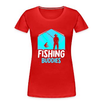 Fishing Friends Fishing Friend Fishing Friend - Women's Premium Organic T-Shirt - red - Front - Mia (176cm)