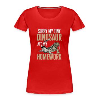 Teju Tegu Eidechse Reptil Herpetologe - Frauen Premium Bio T-Shirt - Rot - Vorne - Mia (176cm)