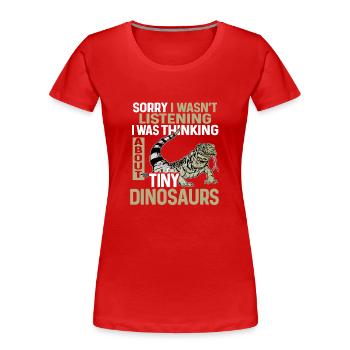 Tegu Eidechse Reptil Herpetologe - Frauen Premium Bio T-Shirt - Rot - Vorne - Mia (176cm)