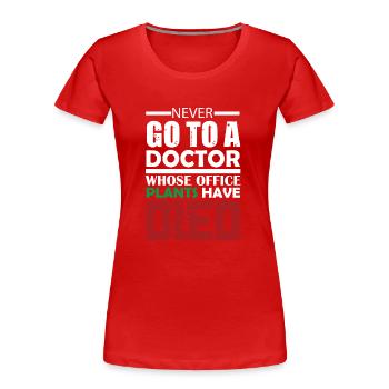 Medizinisch Internist Medizin Arzt Geschenk - Frauen Premium Bio T-Shirt - Rot - Vorne - Mia (176cm)