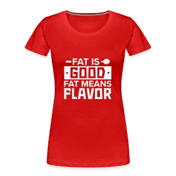 Chef Citation Cadeau Drôle Chef - T-shirt bio Premium Femme - rouge - Devant - Mia (176cm)
