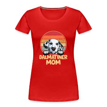 Dalmatian Dog Dog Dog Owner - Women's Premium Organic T-Shirt - red - Front - Mia (176cm)