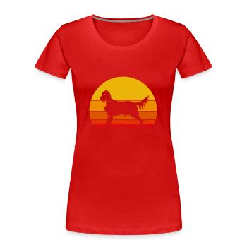 Irish Setter - Frauen Premium Bio T-Shirt - Rot - Vorne - Mia (176cm)