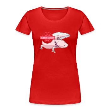 Axolotl Mom Tailed Amphibian Axolotls Gift - Women's Premium Organic T-Shirt - red - Front - Mia (176cm)