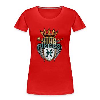 Pisces Zodiac sign - Women's Premium Organic T-Shirt - red - Front - Mia (176cm)