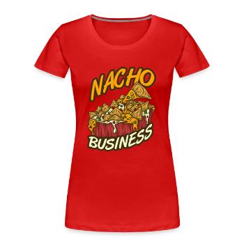 Nachos - T-shirt bio Premium Femme - rouge - Devant - Mia (176cm)