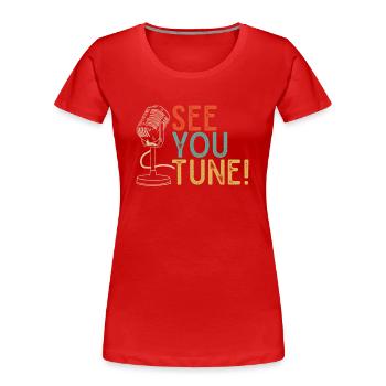 Opera singer, voice, opera - Women's Premium Organic T-Shirt - red - Front - Mia (176cm)