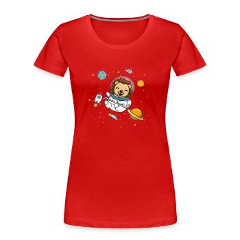 Hérisson - T-shirt bio Premium Femme - rouge - Devant - Mia (176cm)