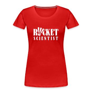 Schläger Wissenschaftler Racket Scientist - Frauen Premium Bio T-Shirt - Rot - Vorne - Mia (176cm)