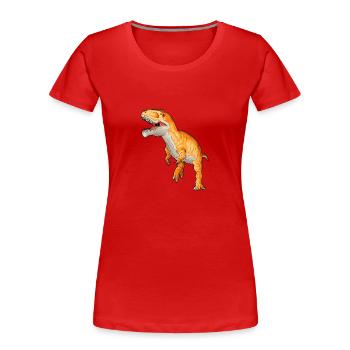 Giganotosaurus Dinosaur Children Dino Gift - Women's Premium Organic T-Shirt - red - Front - Mia (176cm)