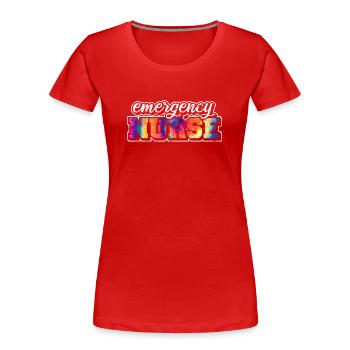 Emergency Nurse Practitioner ER Nurse Trauma Nurse - Frauen Premium Bio T-Shirt - Rot - Vorne - Mia (176cm)