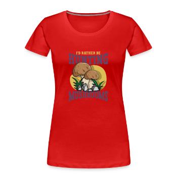 Morels Mushroom Picker Mushroom Farmer Mushroom - Frauen Premium Bio T-Shirt - Rot - Vorne - Mia (176cm)