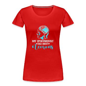 Neurologist Neurosurgery Neurosurgeon - Women's Premium Organic T-Shirt - red - Front - Mia (176cm)