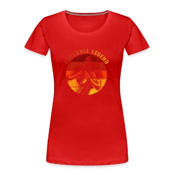 Football Legend American Football - Women's Premium Organic T-Shirt - red - Front - Mia (176cm)